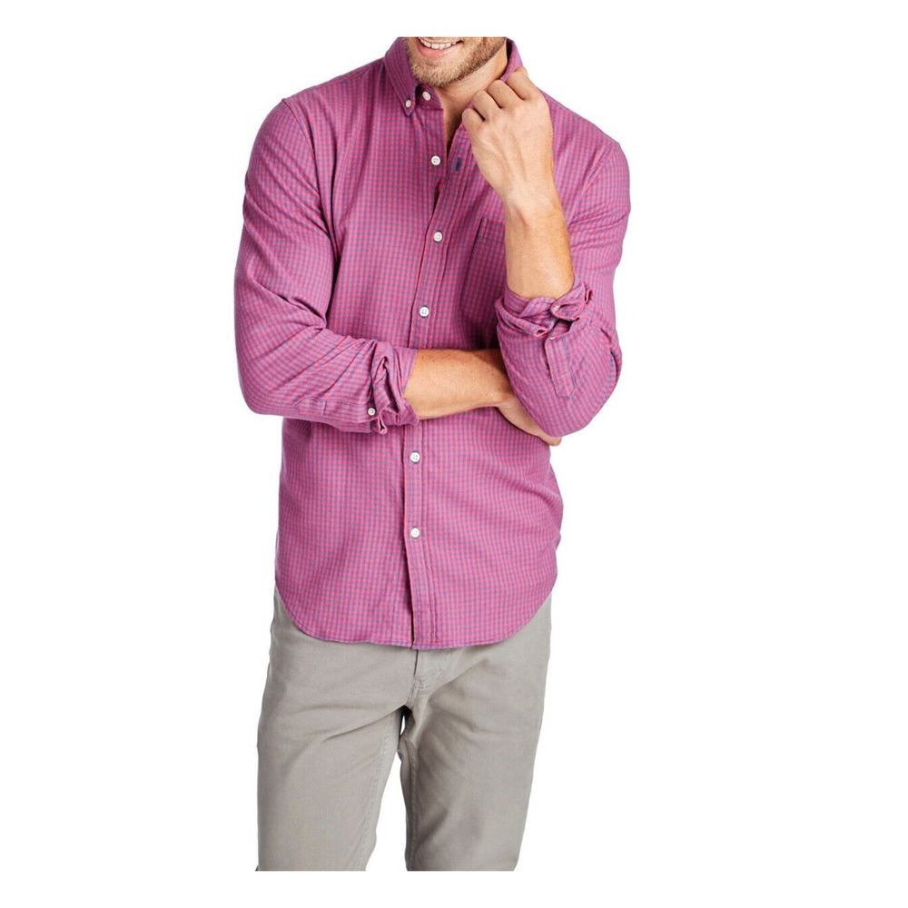 Vineyard Vines Slim Tradewinds Flannel Tucker Shirt Sz. M - Picture 8 of 10